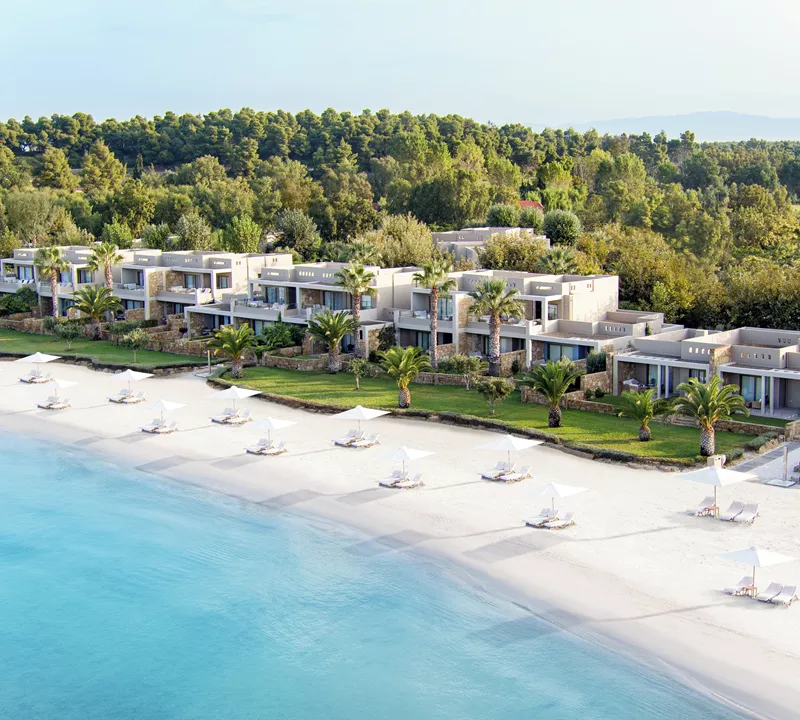 Sani Asterias Luxury 5 Star Beachfront Hotel with Private Residences & Marina Views in Halkidiki Greece