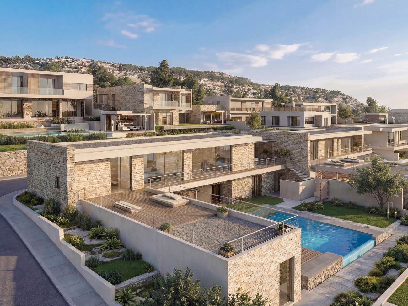 Luxury Villas with Panoramic Sea Views for Sale Near National Park, Cyprus