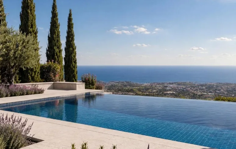6-Bedroom Luxury Sea View Villa for Sale with Hotels Facilities next to Cap St Georges Hotel with Private Pool, Peiya, Paphos, Cyprus