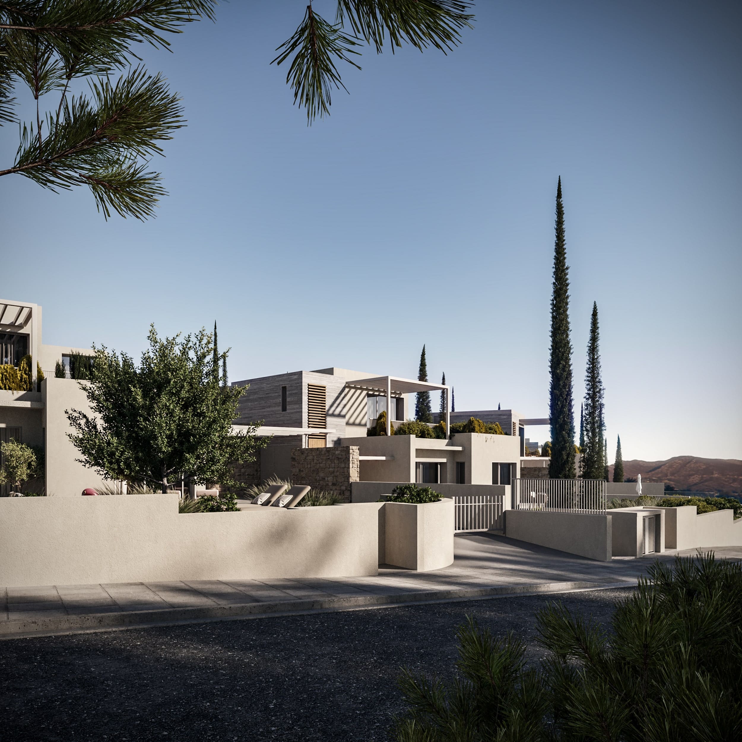 High-End 3-Bedroom Detached Hillside Residence with Pool for Sale in Paphos , Cyprus