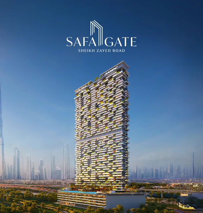 DAMAC Safa Gate Dubai  Luxury 1 Bedroom Apartment for Sale on Sheikh Zayed Road, Dubai UAE